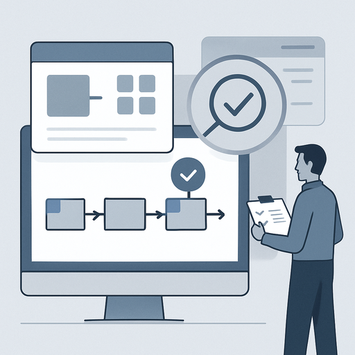 a clean modern illustration representing a platform and delivery assessment