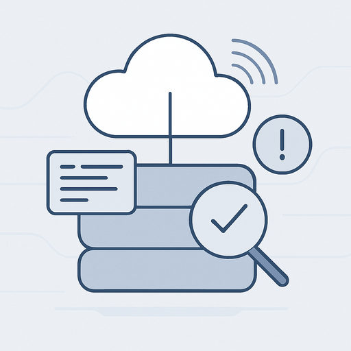 a clean modern illustration representing logging detection and incident readiness in a cloud environment